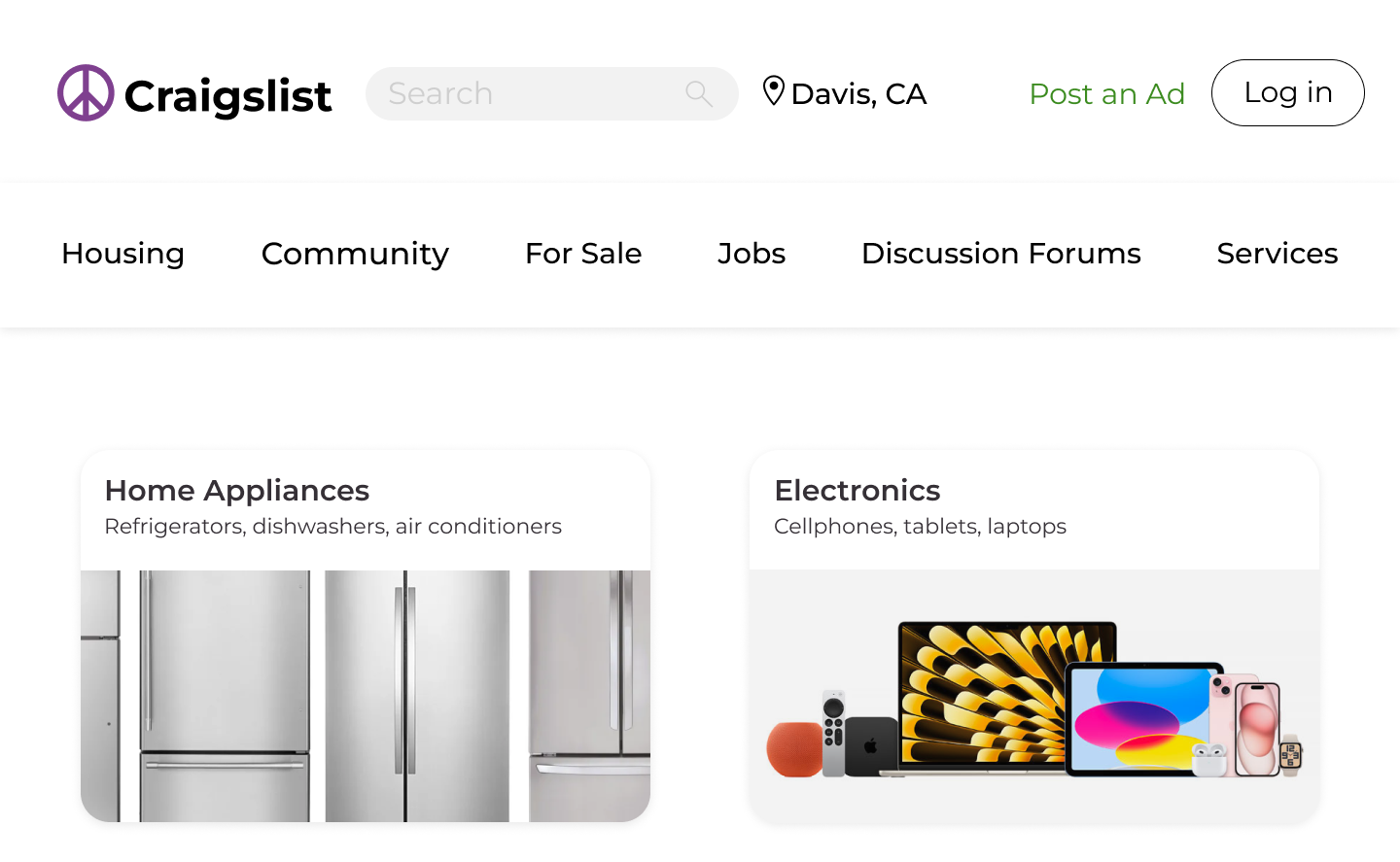 Craigslist Redesign hero